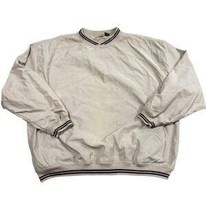 PING Collection Golf Pullover Windbreaker Beige XXL Logo